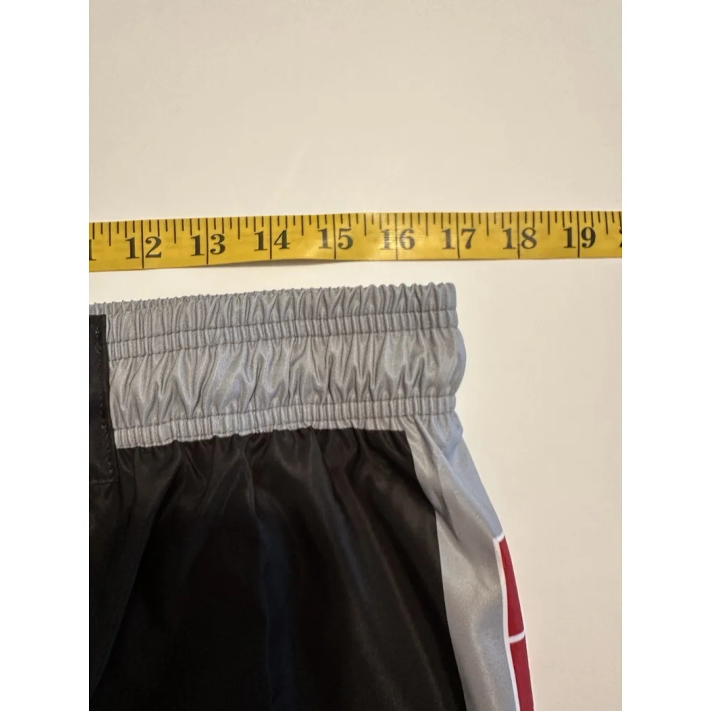 Wrestling Shorts With Drawstring Boys Large Black Polyester Bronco Horse